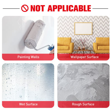 Double Sided Tape Heavy Duty, Small Waterproof Strong Mounting Adhesive Foam Tape, 10ft Length, 0.39in Width for LED Strip Lights, Home Decor, Car, Glass, Sign, Made of 3M VHB Tape,Red